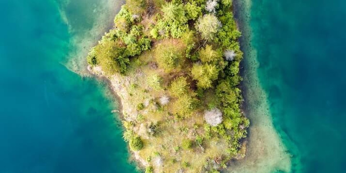 An island from above